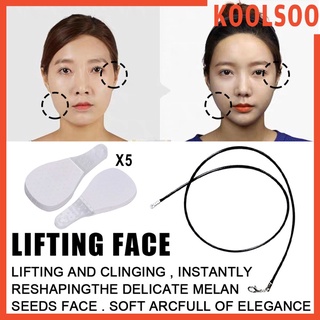 [Koolsoo] 10 piezas de parche de elevación de cuello facial pegatinas en forma de V Kit de herramientas para mujer (1)