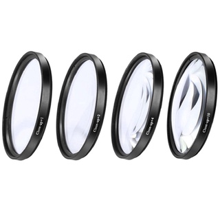 kit de filtro de primer plano +1 +2 +4 +10 lente de conversión macro para cámaras digitales (8)