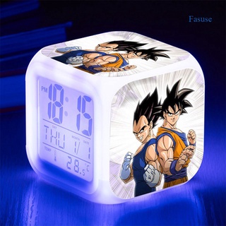 Anime Dragon Ball LED Despertador De Dibujos Animados Reloj Son Goku Kakarotto Luminoso Luz De Noche