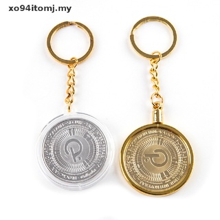 Xotomj moneda Virtual Bitcoin colección moneda conmemorativa almacenamiento de monedas llavero. (1)