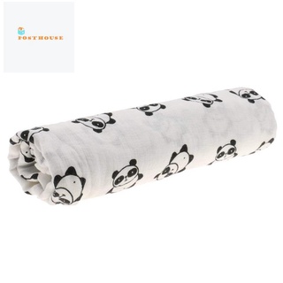 Cotton Lange - manta para dormir (110 cm x 110 cm, Panda)