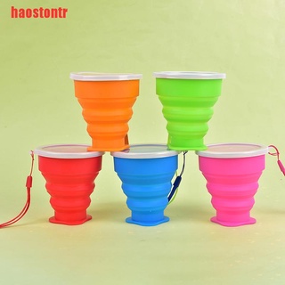 (Haostontr) taza retráctil plegable de silicón de 250ml/vaso plegable/Telescópico/taza al aire libre (1)
