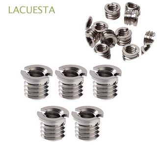 LACUESTA 5pcs/pack Convert Screw 1/4 inch for DSLR Camera Standard Adapter 1/4 to 3/8 Tripod Monopod Tripod Heads Camcorder 3/8 inch Reducer Bushing Converter
