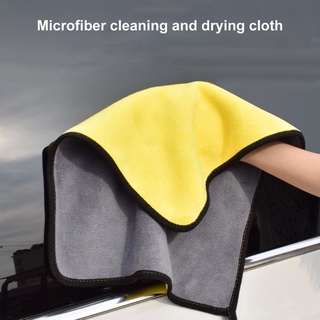 handyou toalla de lavado de buena durabilidad fuerte adsorción de agua microfibra de doble cara limpieza de detalles de tela para coche