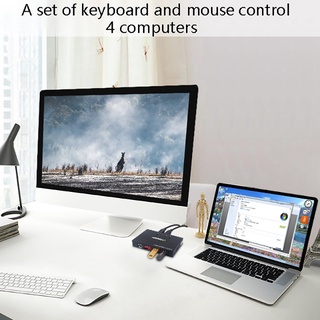 aimos impresora usb compartir dispositivo 4 en 4 salidas kvm interruptor para 4 ordenadores para compartir un conjunto de teclado y ratón usb 2.0 convertidor (3)