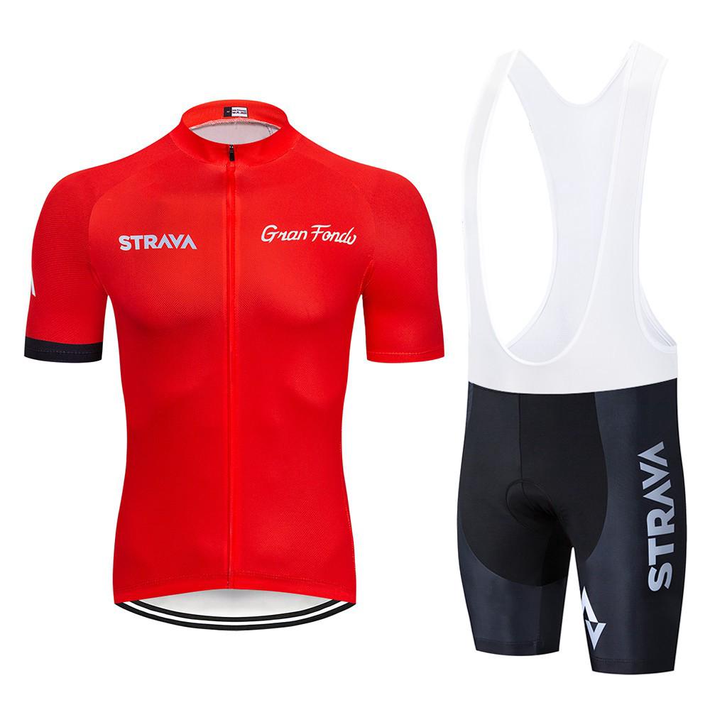 ropa de bicicleta 2021 nuevo Conjunto De camiseta De Bicicleta De Strava corto Red secado Rápido respirable Conjunto De Ciclismo Mtb Bicicleta De carretera ropa