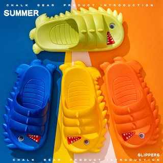 Ort-Summer de dibujos animados tiburón niños zapatillas lindo niños y niñas baño casa antideslizante sandalias