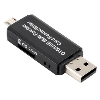 Otg lector de tarjetas Micro SD/SD lector de tarjetas MINI USB 2.0 +OTG Micro SD/SDXC TF lector de tarjetas adaptador U disco portátil accesorios (1)