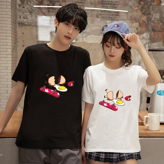 Pareja de dibujos animados pareja camisas pareja camiseta gráficas camisas de verano pareja amante 6272