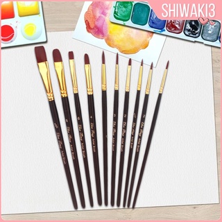 [Shiwaki3] Pinceles de acuarela para artista, suave, redondo, profesional para artista de tinta (8)