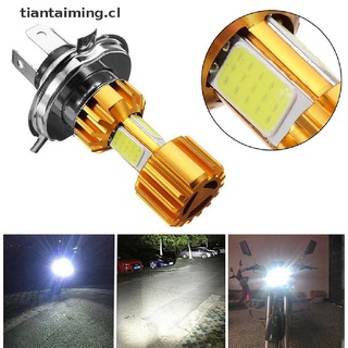tiantaiming: bombilla para faros delanteros de motocicleta h4 10w led 3 cob 500lm hi/lo beam light [cl]