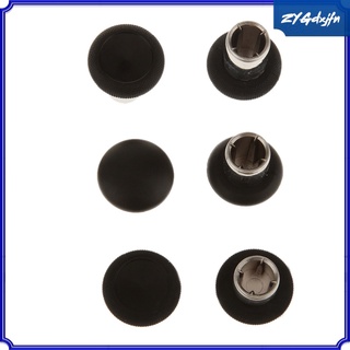 6 in 1 Swap Thumbstick Grips Replacement Parts Grips Cap for Xbox One Elite Controller - Black