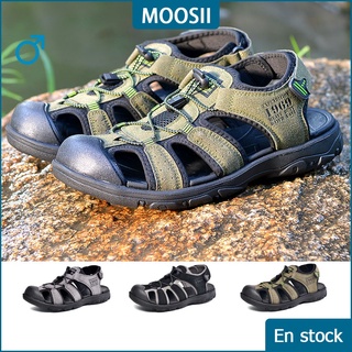 MOOSII Sandalias al aire libre para hombres Zapatos planos Hombres Zapatillas Senderismo Zapatos para caminar 3 Color Tamaño: 40-46 MS1204