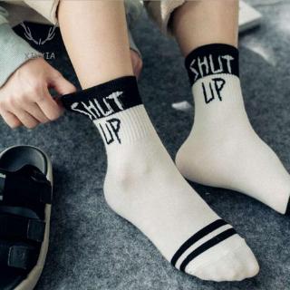Personalidad alfabeto inglés creativo calcetines deportivos calcetines de Skate calle calcetines B1 (3)