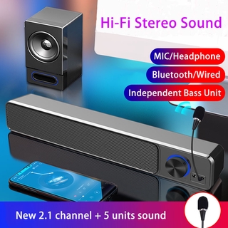 Soundbar TV sistema de teatro en casa Bluetooth altavoz ordenador Subwoofer Boombox altavoces micrófono