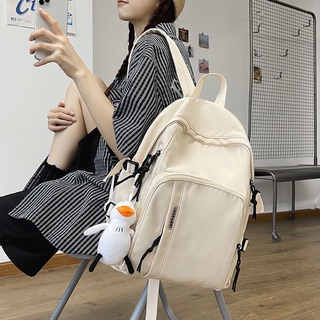 mochila mujer escuela secundaria bolsa de gran capacidad de la escuela media estudiante junior's schoolbag masculino estilo hong kong color sólido mochila femenina
