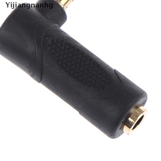 Yijiangnanhg 3.5MM Male To Female L Shape Adapter Audio Microphone Jack Stereo Plug Connector Hot