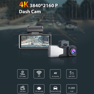 vehículo 1080p hd 4k wifi dash cam visión nocturna coche grabadora de conducción con gps pista