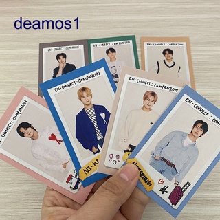 7 Unids/Set Kpop ENHYPEN Álbum Postal Lomo Tarjeta Photocard Pequeña Fans Colección