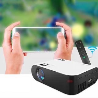 Mini Projector home HD 1080p mobile phone wifi wireless same screen projector