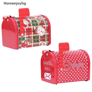 hhg> diseño de buzón de navidad caramelo de navidad caja de hierro caja de almacenamiento de galletas caja de regalo bien