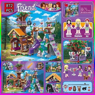 nuevo 872 piezas niñas amigos compatible ladrillos bloques juguetes aventura campamento árbol casa bloques de construcción asamblea juguete educativo juguetes niños regalos figuras modelo
