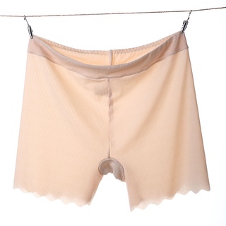 boxer calzoncillos ultra delgado hielo de seda bragas para las mujeres de la mitad de la cintura transpirable de secado rápido pantalones de seguridad más el tamaño de la lencería xl-3xl