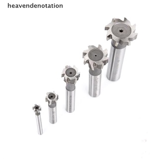 [heavendenotation] T Slot Milling Cutter for Metal HSS Woodruff Key Seat Router Bit High Speed Steel