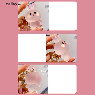 Valley Cartoon Crystal Bear Key Chain Transparent Car Keychain Cute Frog Animal Keyring CL