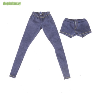 dopinkmay 2pcs nueva moda Jeans fondos pantalones pantalones para 1/6 BJD muñeca accesorios PAC (3)