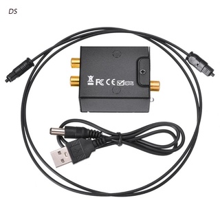 Dianhautongxun convertidor de señal Digital a analógico convertidor de Audio de fibra óptica Coaxial Toslink señal a RCA R/L decodificador de Audio SPDIF ATV DAC amplificador