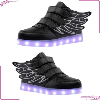 alas led iluminar zapatos intermitentes zapatillas recargables para nios (1)