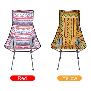 etaronicy étnico portátil plegable luna silla al aire libre camping hogar respaldo taburete asiento