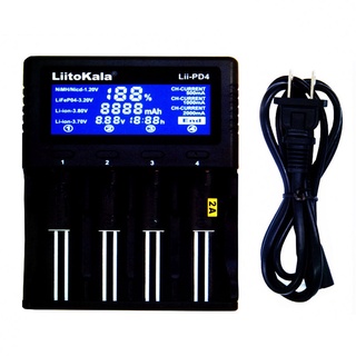 Lii-PD4 4 Slots Lithium Nimh Battery Charger for 18490/18350 LCD Display