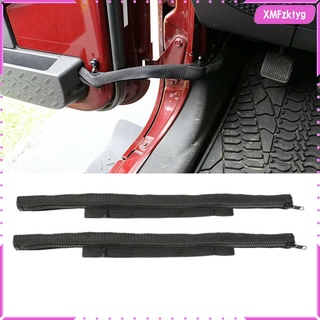 2x Black Door Limiting Straps Wire Protecting Harness for Jeep Wrangler JK (7)