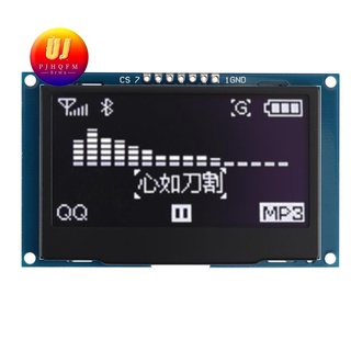 Pantalla LCD Serie 2.42 Pulgadas 12864 128x64 OLED ule IIC I2C SPI Para C51 STM32 SSD1309 (Fuente Blanca)