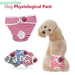 Augustine lavable mascota corto algodón fisiológico ropa interior perro pantalón para mujer macho perro reutilizable calzoncillos sanitarios pañales menstruación pañal
