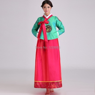 Vestido tipo túnica con Hanbok tradicional coreano para mujer traje nacional coreano novedad