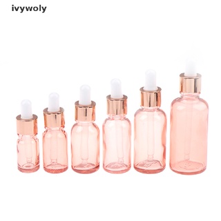 ivywoly botellas de vidrio gotero botellas de aceite esencial translucencia con pipetas de vidrio cl