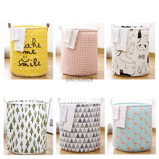 cesta de ropa de 50 x 40 cm de algodón tejido bolso de almacenamiento cesta de juguete bebé bolsa de cubo