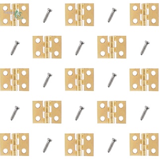 FOREVER20 10/20PCS Gift Miniature Dollhouse Hinges 8x10mm For Cabinet Closet Mini Furniture Hardware With Metal Screws