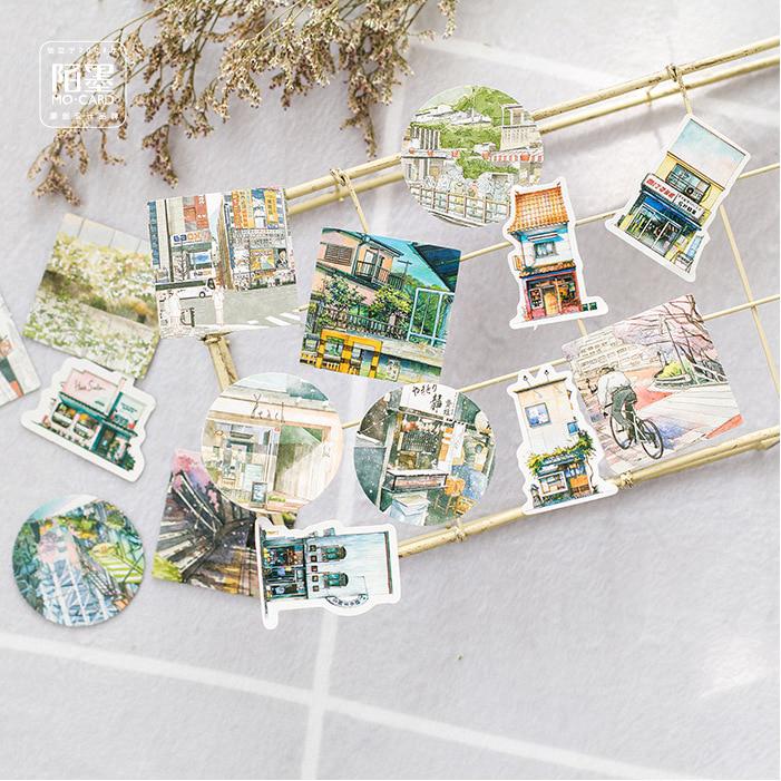 45 pzas/stickers creativos de decoración Lote para paisaje/viaje/Álbum DIY (1)