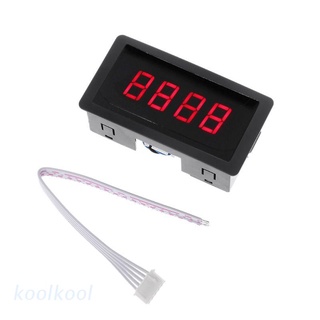 Kool contador Digital DC LED 4 dígitos 0-9999 arriba/abajo Plus/menos Panel contador medidor con Cable