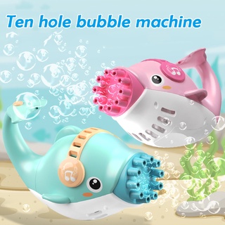 Ce de diez agujeros de la máquina de burbujas delfín eléctrico de la máquina de burbujas de los niños al aire libre