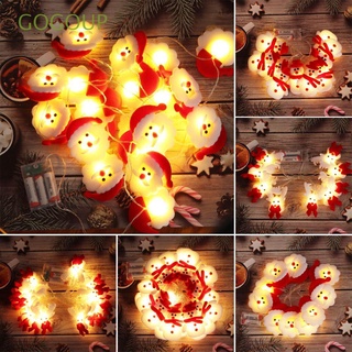 GOGOUP Party Snowman Santa Claus Elk New Year Lighting Chains Christmas Tree String Warm Home Xmas Ornaments Decoration LED Light