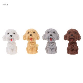 ange mini 3d lindo de dibujos animados perro goma lápiz borrador estudiante de la escuela coreano papelería corrección suministros para niños regalos