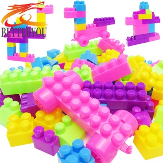 46pcs plástico niños niño rompecabezas educativo bloques de construcción ladrillos juguete