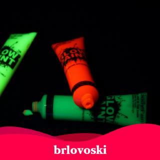[Brlovoski] pintura fluorescente de 6 colores UV neón brillo cara y cuerpo pintura fluorescente - no tóxico, ideal para Raves, fiestas, (6)