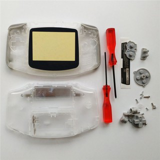 GBA Nintendo Game Boy Advance Reemplazo Carcasa Transparente Blanco jfsmart