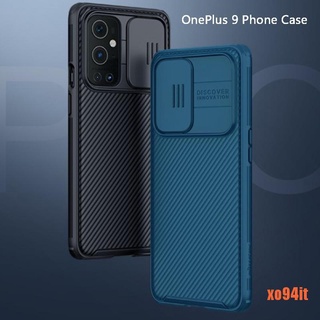 Oneplus 9 caso Slide cámara protección lente esmerilado escudo teléfono espalda Co